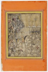 Feierlichkeiten zur Zeit der Hochzeit von Aurangzeb, ca. 1640 von Hunhar